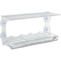 Berkfield Home Durable Window Bird Feeders 2 pcs Acrylic 30x12x15 cm in Clear | Size: 30 x 12 x 15 cm