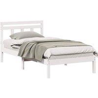 Berkfield Home Traditional White 90 x 190 cm Solid pine wood