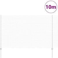 Berkfield Home Durable Welded Wire Fence with 10 U Posts Silver 1.6x10 m Steel