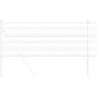 Berkfield Home Modern Welded Wire Fence 0.4x25 m Galvanised Steel in Silver