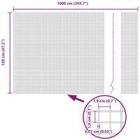 Berkfield Home Modern Welded Wire Fence 1.2x10 m Galvanised Steel in Silver