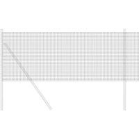 Berkfield Home Modern Welded Wire Fence Grey 0, 5x100 m Steel in Dark Grey