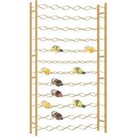 Berkfield Home Modern Wine Rack for 72 Bottles Gold Metal