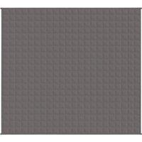 Berkfield Home Soft Weighted Blanket Grey 200x225 cm 13 kg Fabric