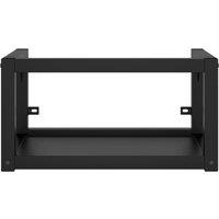 Berkfield Home Durable Wall-mounted Bathroom Washbasin Frame Black 59x38x31 cm Iron | Size: 59 x 38 x 31 cm