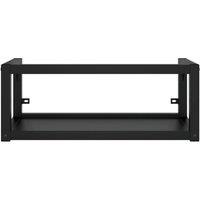 Berkfield Home Durable Wall-mounted Bathroom Washbasin Frame Black 79x38x31 cm Iron | Size: 79 x 38 x 31 cm