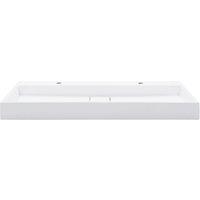 Berkfield Home Chic Wash Basin 120x46x11 cm Mineral Cast/Marble Cast White | Size: 120 x 46 x 11 cm