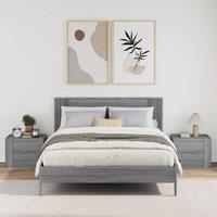 Berkfield Home Decorative Wall-mounted Bedside Cabinets 2 pcs Grey Sonoma 45x30x35 cm | Size: 45 x 30 x 35 cm