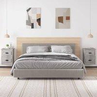 Berkfield Home Elegant Wall-mounted Bedside Cabinets 2 pcs Concrete Grey 41.5x36x53cm | Size: 41.5x36x53 cm