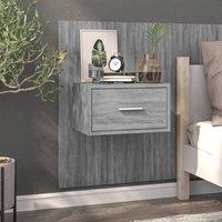 Berkfield Home Suitable Wall-mounted Bedside Cabinets 2 pcs Grey Sonoma