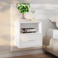 Berkfield Home Spacious Wall-mounted Bedside Cabinets 2 pcs White