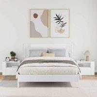 Berkfield Home Decorative Wall-mounted Bedside Cabinets 2 pcs White 45x30x35 cm | Size: 45 x 30 x 35 cm