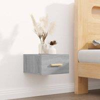 Berkfield Home Stunning Wall-mounted Bedside Cabinets 2 pcs Grey Sonoma 35x35x20 cm | Size: 35 x 35 x 20 cm