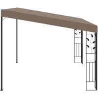 Berkfield Home Durable Wall-mounted Gazebo 4x3x2.5 m Taupe