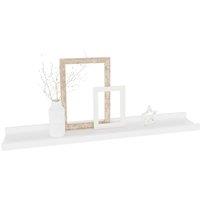 Berkfield Home Decorative Wall Shelves 4 pcs White 60x9x3 cm | Size: 60 x 9 x 3 cm