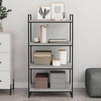 Berkfield Home Durable Wall Shelves 4 pcs Grey Sonoma 60x40x1.5 cm Engineered Wood