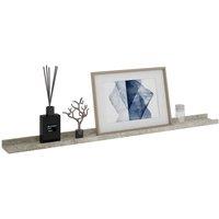 Berkfield Home Decorative Wall Shelves 4 pcs Concrete Grey 100x9x3 cm | Size: 100 x 9 x 3 cm