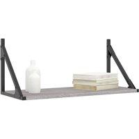 Berkfield Home Beautiful Wall Shelves 2 pcs Grey Sonoma 60x25x25.5 cm Engineered wood