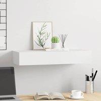 Berkfield Home Elegant Wall-mounted Drawer Shelf White 60x23.5x10 cm MDF