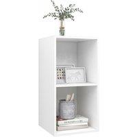 Berkfield Home Practical Wall-mounted TV Cabinet White 37x37x72 cm Engineered Wood | Size: 37 x 37 x 72 cm