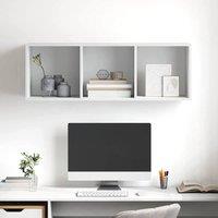 Berkfield Home Practical Wall-mounted TV Cabinet White 37x37x107 cm Engineered Wood | Size: 37 x 37 x 107 cm