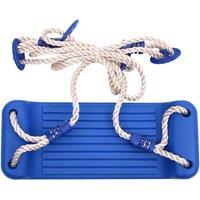Berkfield Home Swing Seats with Ropes 2 pcs Blue 37x15 cm Polyethene