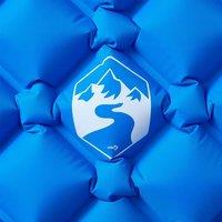 Berkfield Home Inflating Camping Mattress 1-Person Blue 190x58x6 cm | Size: 190 x 58 x 6 cm