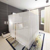 Berkfield Home Mosquito Net Bed Net Set Square 3 Openings 2 pcs in White