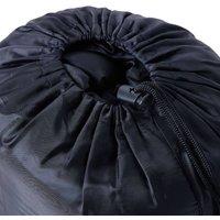 Berkfield Home Mummy Sleeping Bag for Adults Camping 3 Seasons in Black
