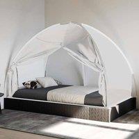 Berkfield Home Mosquito Net Mongolia with Doors 220 Mesh White 200x120x130 cm | Size: 200 x 120 x 130 cm