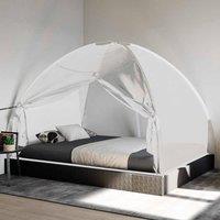 Berkfield Home Mosquito Net Mongolia with Doors 220 Mesh White 200x150x140 cm | Size: 200 x 150 x 140 cm