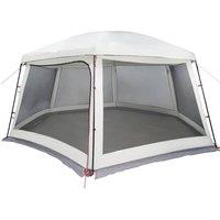 Berkfield Home Pool Tent with Removable Fly & Mesh Walls Grey 618x532 cm