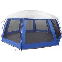 Berkfield Home Pool Tent with Removable Fly & Mesh Walls Azure Blue 690x690 cm