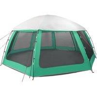 Berkfield Home Pool Tent with Removable Fly & Mesh Walls Sea Green 612x612 cm