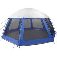 Berkfield Home Pool Tent with Removable Fly & Mesh Walls Azure Blue 510x510 cm