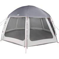 Berkfield Home Pool Tent with Removable Fly & Mesh Walls Grey 510x510 cm