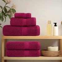 Berkfield Home Premium Towels SOLUND 10pcs Bordeaux 100x200cm 600gsm in Wine