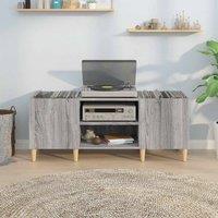 Berkfield Home Record Cabinet Grey Sonoma 121x38x48 cm Engineered Wood | Size: 121 x 38 x 48 cm