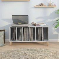 Berkfield Home Record Cabinet Concrete Grey 100x38x48 cm Engineered Wood | Size: 100 x 38 x 48 cm