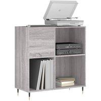 Berkfield Home Record Cabinet Grey Sonoma 84.5x38x89 cm Engineered Wood