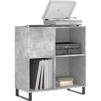 Berkfield Home Record Cabinet Concrete Grey 84.5x38x89 cm Engineered Wood
