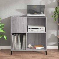 Berkfield Home Record Cabinet Grey Sonoma 84.5x38x89 cm Engineered Wood