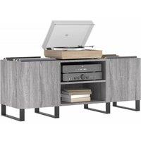 Berkfield Home Record Cabinet Grey Sonoma 121x38x48 cm Engineered Wood | Size: 121 x 38 x 48 cm