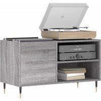 Berkfield Home Record Cabinet Grey Sonoma 85x38x48 cm Engineered Wood | Size: 85 x 38 x 48 cm