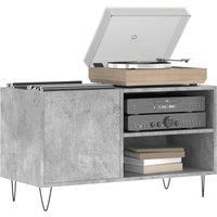 Berkfield Home Record Cabinet Concrete Grey 85x38x48 cm Engineered Wood | Size: 85 x 38 x 48 cm