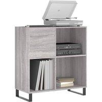 Berkfield Home Record Cabinet Grey Sonoma 84.5x38x89 cm Engineered Wood