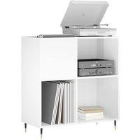 Berkfield Home Record Cabinet High Gloss White 84.5x38x89 cm Engineered Wood