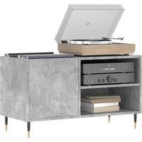 Berkfield Home Record Cabinet Concrete Grey 85x38x48 cm Engineered Wood | Size: 85 x 38 x 48 cm