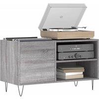 Berkfield Home Record Cabinet Grey Sonoma 85x38x48 cm Engineered Wood | Size: 85 x 38 x 48 cm