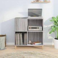 Berkfield Home Record Cabinet Grey Sonoma 84.5x38x89 cm Engineered Wood